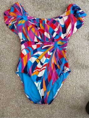 Trina Turk Bright Turquoise Swimwear Piece
